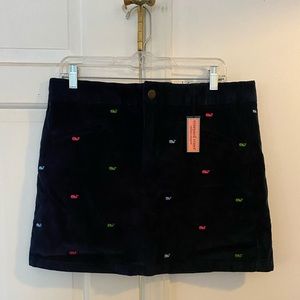 NWT Vineyard Vines Corduroy Navy Whale Skirt